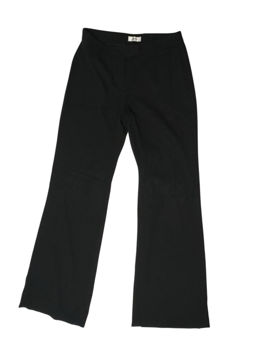 Gunex Made in Italy Black Wool Blend Flared Trousers, Women's Size 4